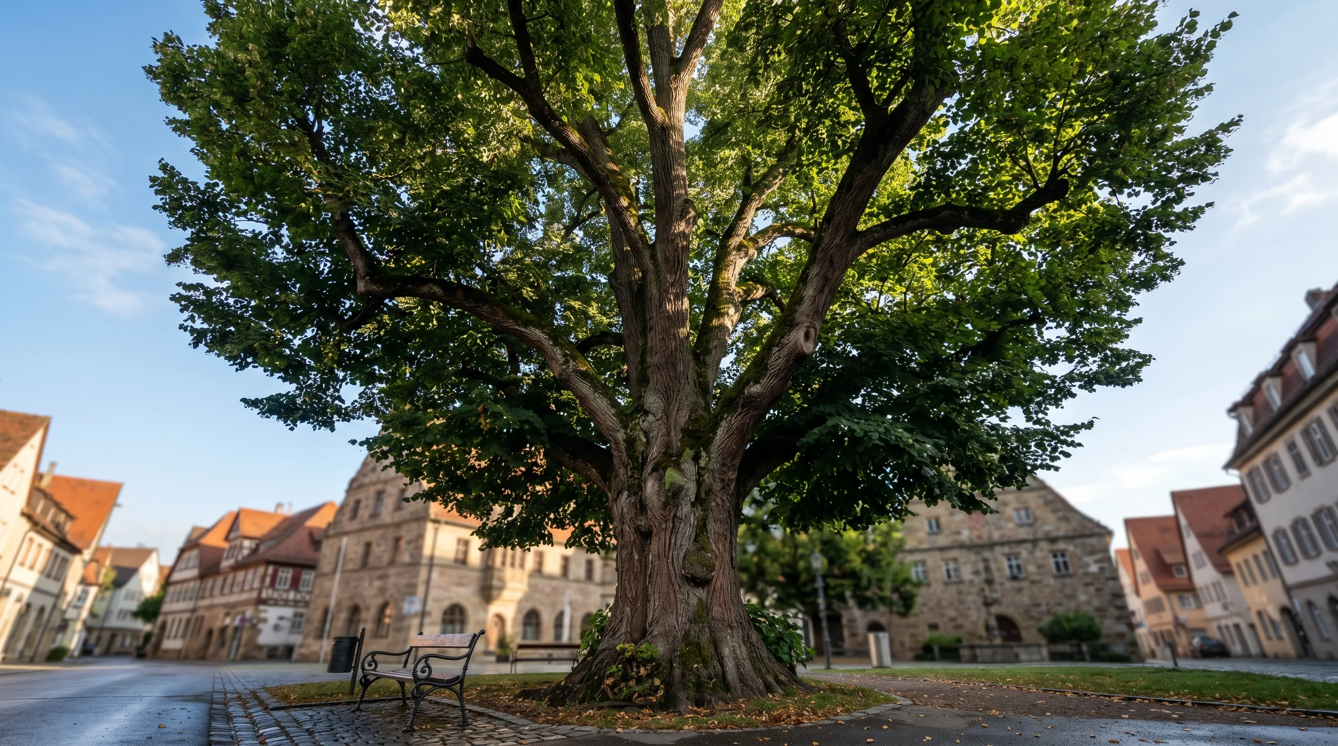 Baumschutzverordnung Ulm – alter Laubbaum im Stadtpark Süddeutschland
